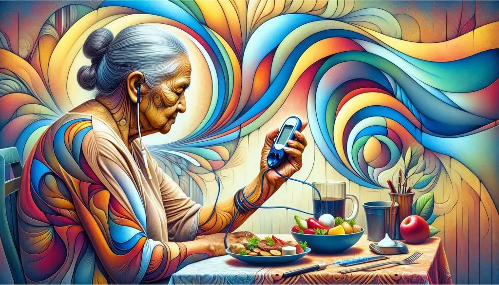 Elderly Diabetes Blood Sugar Monitoring