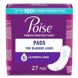 Poise Ultimate Long Extra Coverage Pad 15-3/5"