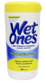 Wet Ones Personal Wipe, Citrus Scent, 40 Each / Pack
