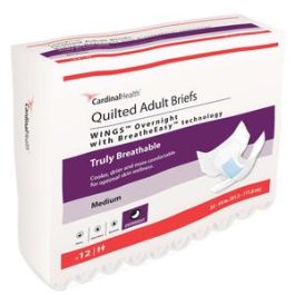 Wings Adult Quilted Brief Night Time Absorbency