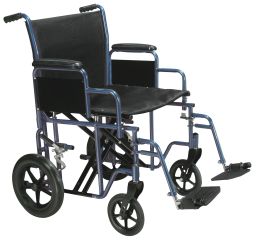 Bariatric Steel Transport Wheelchair