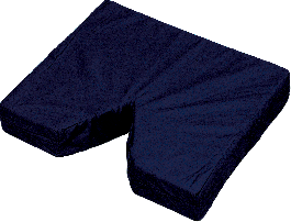Coccyx Seat Cushion 16" x 18" x 3" with Navy Cover