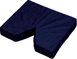 Coccyx Seat Cushion 16" x 18" x 3" with Navy Cover