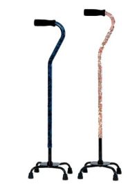 Designer Quad Cane, Small Base