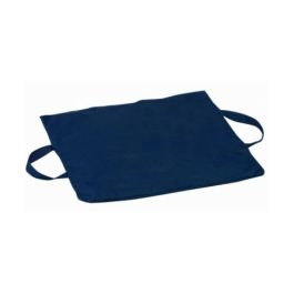 Duro-Gel Flotation Cushion, 16" x 18" x 2", Polyester Cotton, Navy