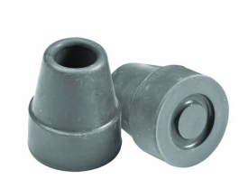 Gray Tips, Pair, Fits 3/4" Diam Canes