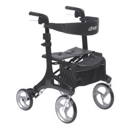 Nitro Elite CF Carbon Fiber Walker Rollator, Black