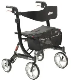 Nitro Euro Style Walker Rollator, Heavy Duty, Black