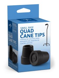 Quad Cane Tips, 1/2", Black