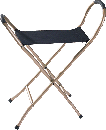 Quad Seat Cane, 6" x 14-1/2" Seat, 34" H Walking