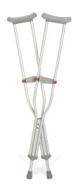 Red Dot Aluminum Crutches