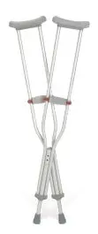Red Dot Aluminum Crutches