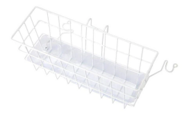 Carex Snap On Walker Basket with Tray 16" x 6" x 7"
