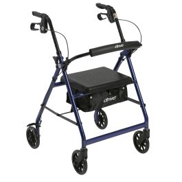 Rollator with 6" Wheels and Removable Back Support