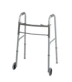 Two-Button Folding Walkers with 5" Wheels